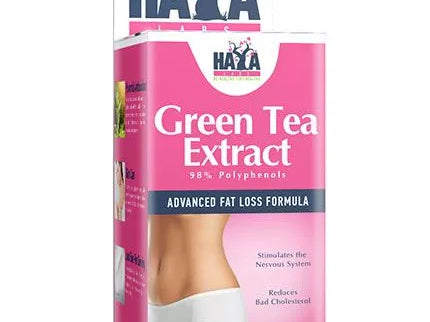 Haya Labs Green Tea Extract (žaliosios arbatos ekstraktas) 60 kaps.