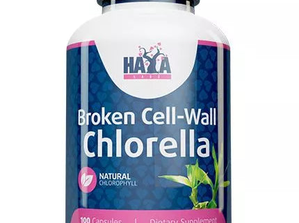Haya Labs Broken Cell Wall Chlorella 100 Capsules