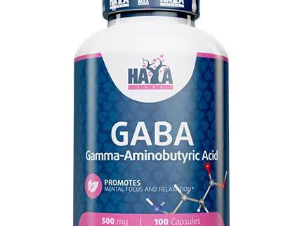 Haya Labs GABA 100 capsules (Gamma-Aminobutyric Acid)