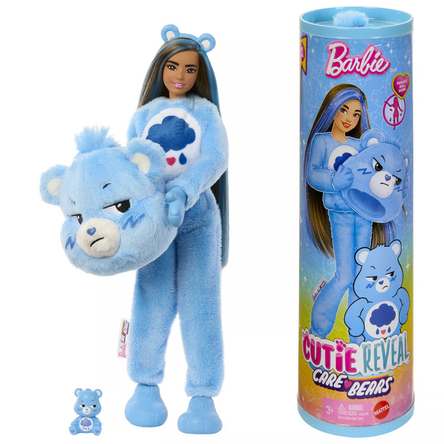 BARBIE CUTIE REVEAL CARE BEARS Surprise Set Grumpy Bear (JCN96)