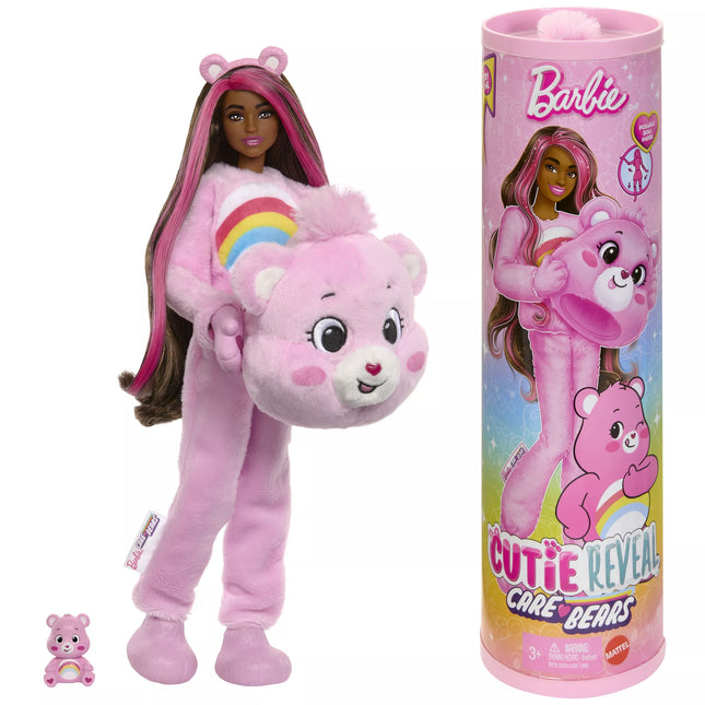 BARBIE CUTIE REVEAL CARE BEARS Surprise Set Cheer Bear (JCN95)