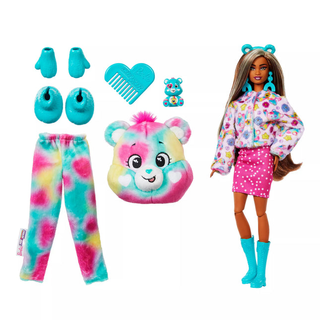 BARBIE CUTIE REVEAL CARE BEARS Set – Good Vibes Bear (JFV62)