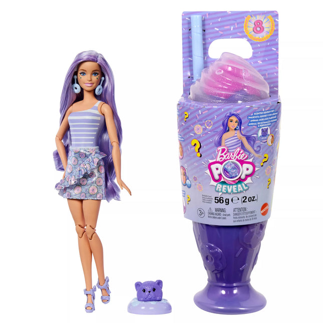 BARBIE POP REVEAL Set – Purple Hair, Sweet Tears Series (JFY60)