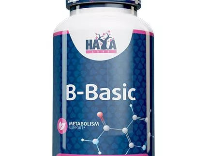 Haya Labs B-Basic (B vitamin complex) 100 tabs.
