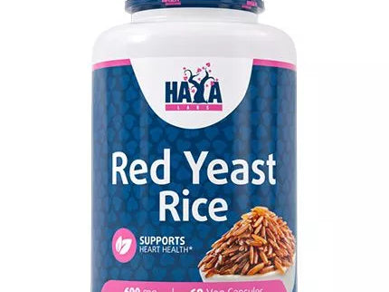 Haya Labs Red Yeast Rice (Raudonųjų mielių ryžių ekstraktas) 60 kaps.