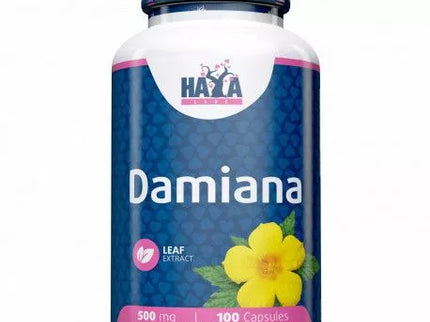 Haya Labs Damiana (Plačiosios turneros lapų ekstraktas) 100 kaps.