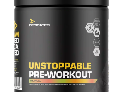 Dedicated Unstoppable Pre-Workout 420 g.
