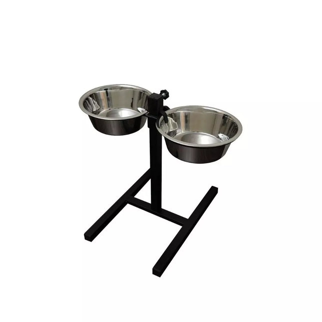 Pet Bowls with Adjustable Stand, 2x2.8L (Height 60 cm)