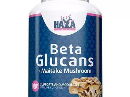 Haya Labs Beta Glucans + Maitake Mushroom 90 kaps. (grybų ekstraktai)