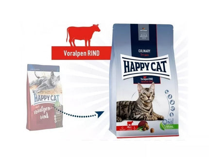 Complete Food for Adult Cats with Beef Culinary VoralpenRind, 300 g - Happy Cat