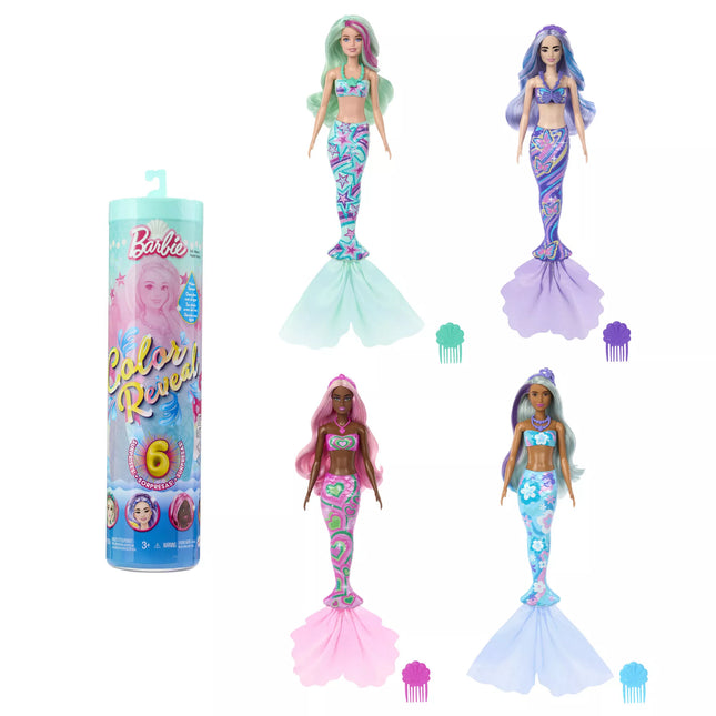 BARBIE COLOR REVEAL Mermaid Surprise Set, Deep Sea Series (HRK12)