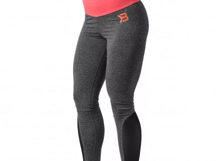 Better Bodies BB Shaped Tights (Anthracite melange/coral)