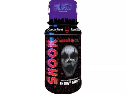 Murdered Out SHOOK Energy Shot 60 ml. Expires on 2025-09-30.