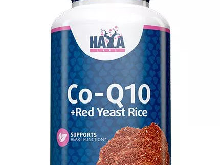Haya Labs Co-Q10 60 kaps. (Raudonųjų mielių ryžių milteliai)
