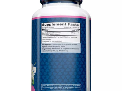 Haya Labs Rutin (Rutin powder from Sophora japonica) 50 tablets