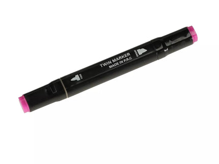 120 dvipusių markerių rinkinys su stovu ir dėklu