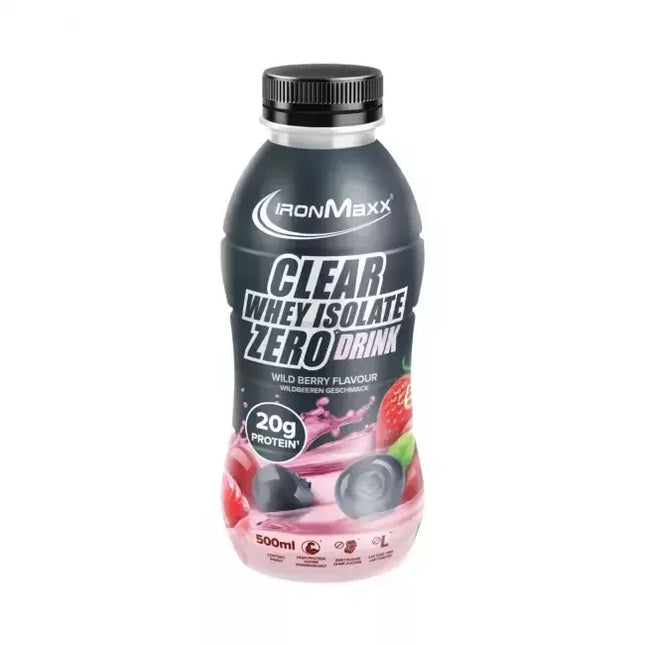 IronMaxx Clear Whey Isolate Zero Drink 500 ml. Expires on 2025-06-12.