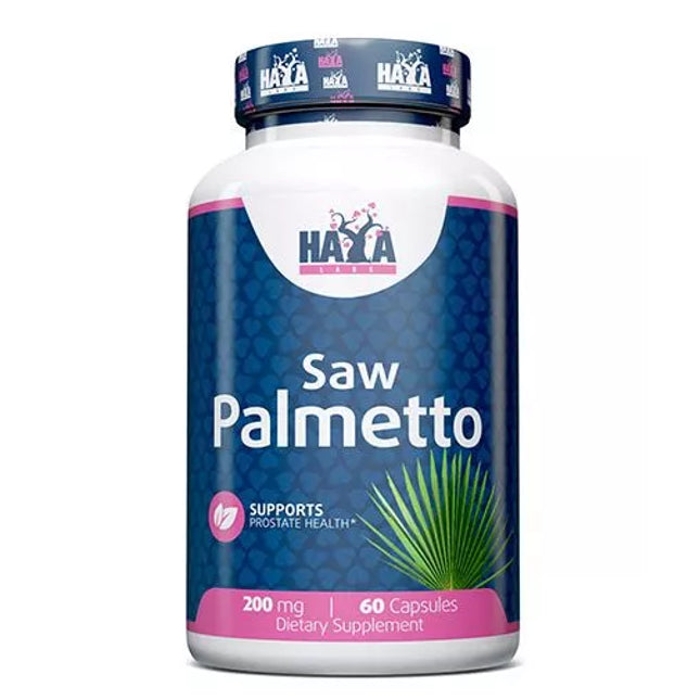 Haya Labs Saw Palmetto (Gulsčioji serenoja) 60 kaps.