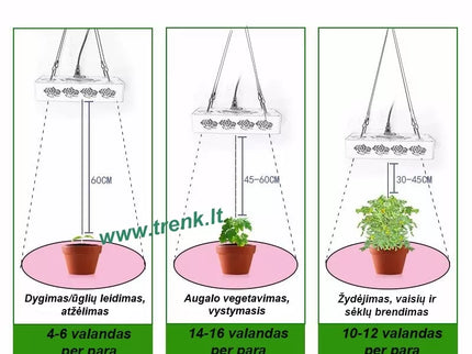 5W Augalų auginimo lempa