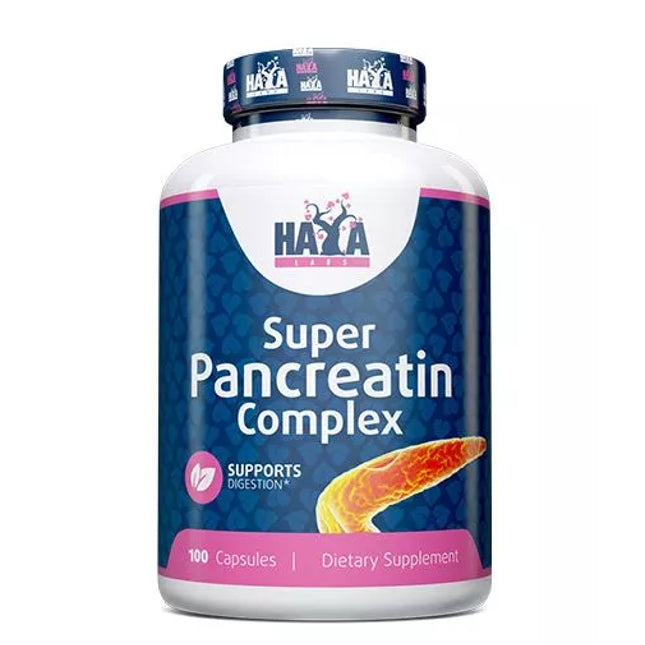Haya Labs Super Pancreatin Complex (Digestive Enzymes) 100 capsules
