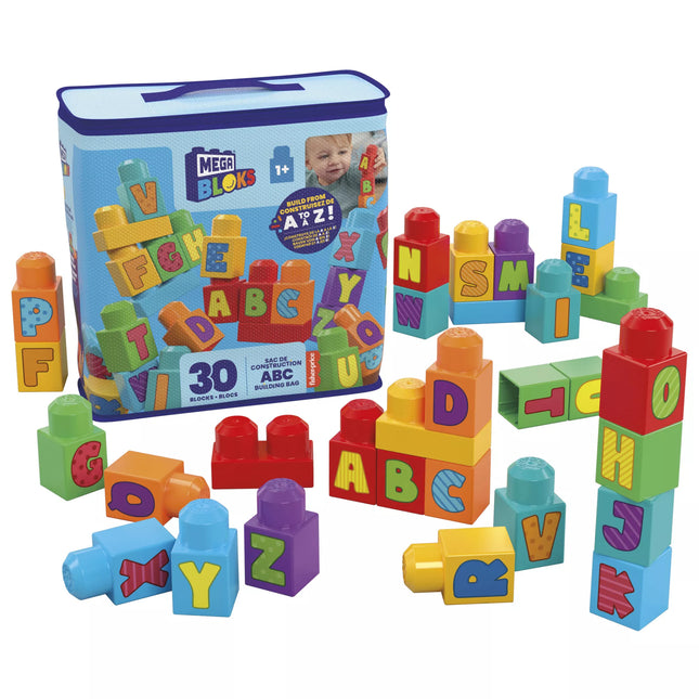 MEGA BLOKS ABC Building Block Set (30 pcs in bag) (HRR60)