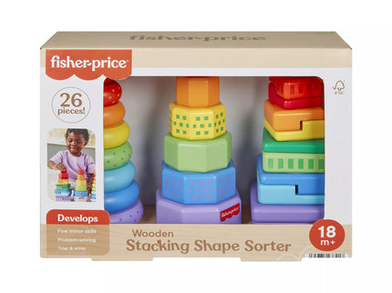 FISHER-PRICE wooden stacking blocks (HXT76)