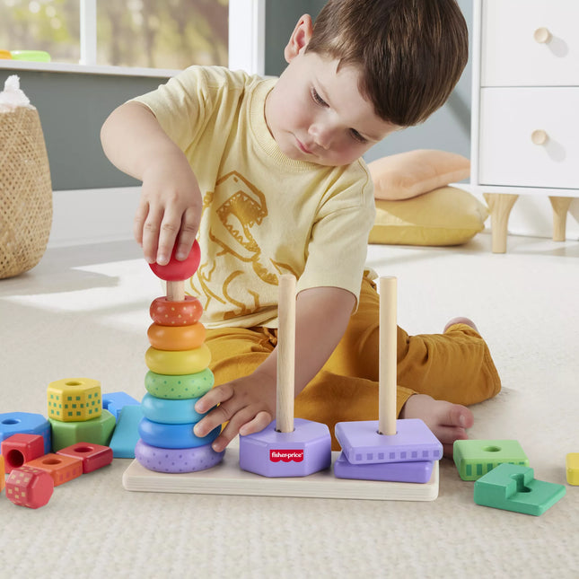 FISHER-PRICE wooden stacking blocks (HXT76)