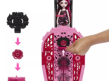 MONSTER HIGH SKULTIMATES siurprizų rinkinys – Drakulaura, vidurnakčio sodo serija (HYT72)