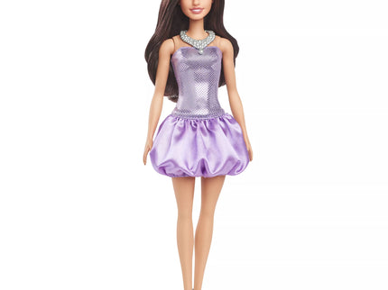 BARBIE madistė pūsta violetine suknele (HYT92)