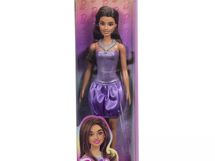 BARBIE madistė pūsta violetine suknele (HYT92)