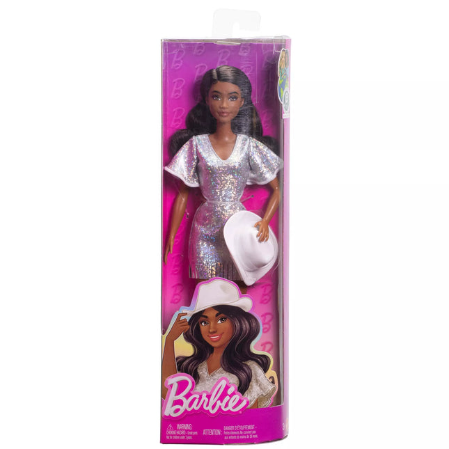 BARBIE Fashionista Silver Dress (HYT95)
