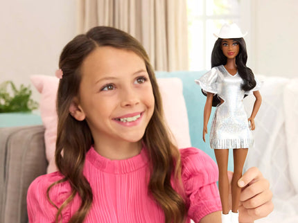 BARBIE Fashionista Silver Dress (HYT95)