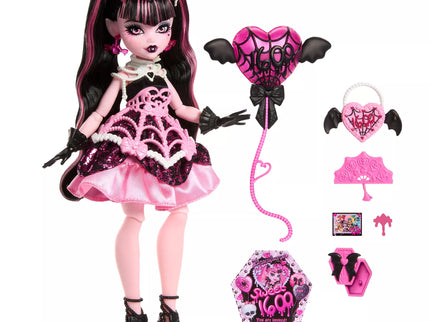 MONSTER HIGH SWEET BIRTHDAY lėlė – Drakulaura (JBG74)