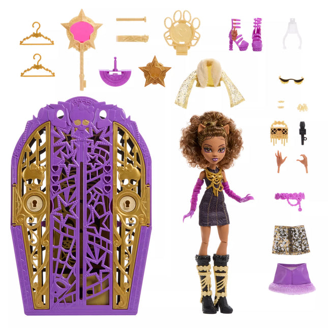 MONSTER HIGH SKULLTIMATES Clawdeen Wolf Mystery, Hauntlywood Series (JBG80)