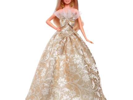 BARBIE HOLIDAY kolekcinė šviesiaplaukė lėlė (JBH95)