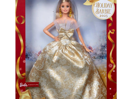 BARBIE HOLIDAY kolekcinė šviesiaplaukė lėlė (JBH95)