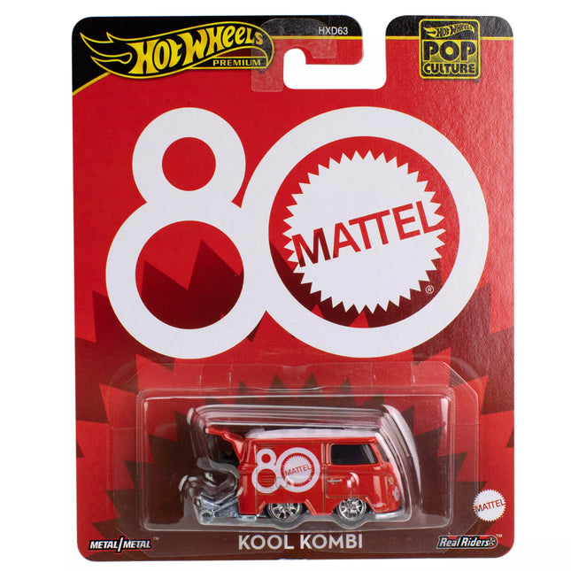 HOT WHEELS PREMIUM POP CULTURE Model Car – Volkswagen Kool Kombi Mattel 80 (JBL68)