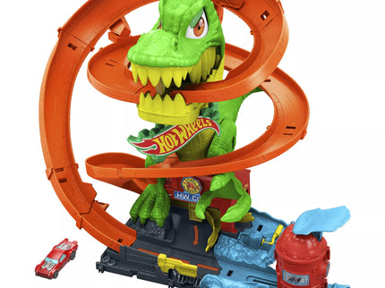 HOT WHEELS CITY playset - Dinosaur at the Fire Station (JBM73)