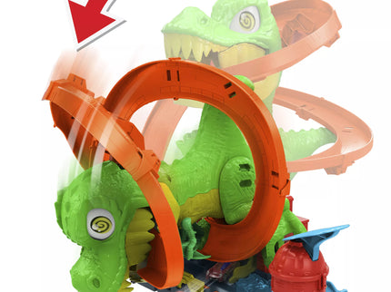HOT WHEELS CITY playset - Dinosaur at the Fire Station (JBM73)