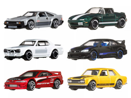HOT WHEELS Set of Six Japanese Car Models (JBY77)