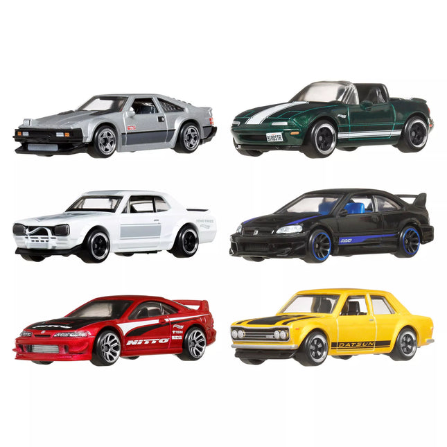 HOT WHEELS Set of Six Japanese Car Models (JBY77)