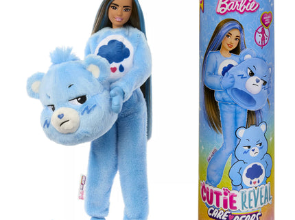 BARBIE CUTIE REVEAL CARE BEARS siurprizų rinkinys Grumpy Bear (JCN96)