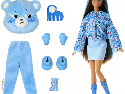 BARBIE CUTIE REVEAL CARE BEARS siurprizų rinkinys Grumpy Bear (JCN96)
