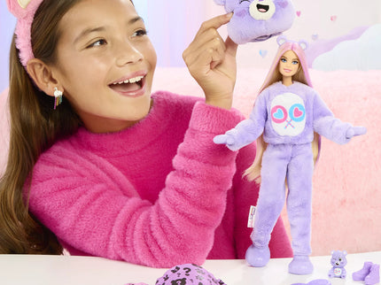 BARBIE CUTIE REVEAL CARE BEARS siurprizų rinkinys - Share Bear (JCN94)