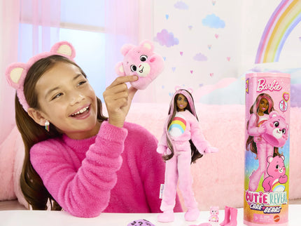 BARBIE CUTIE REVEAL CARE BEARS Surprise Set Cheer Bear (JCN95)
