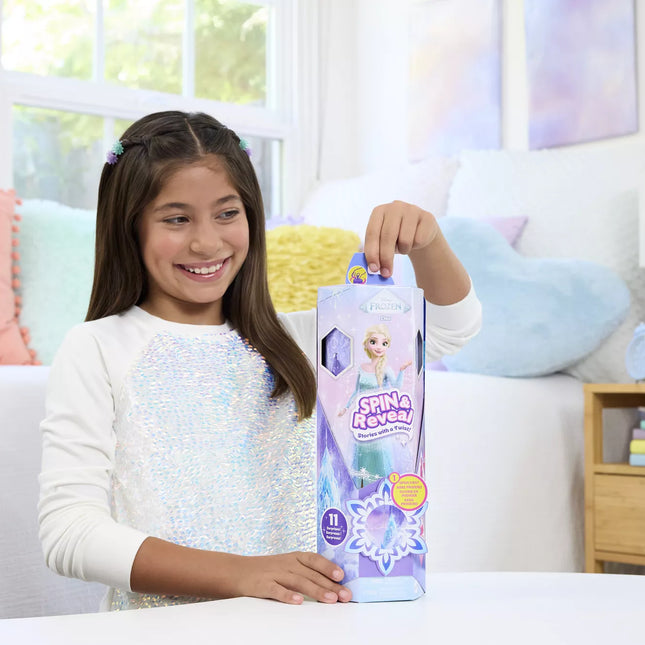 DISNEY FROZEN SPIN and REVEAL Elsa Surprise Set (JBG59)