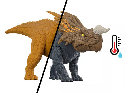 JURASSIC WORLD rinkinys su spalvų keitimo funkcija – Kovų arena (JDC59)