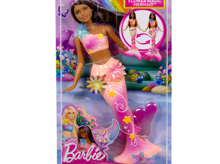 BARBIE DREAMTOPIA BLOOMING MAGIC Brunette Mermaid (JDM73)