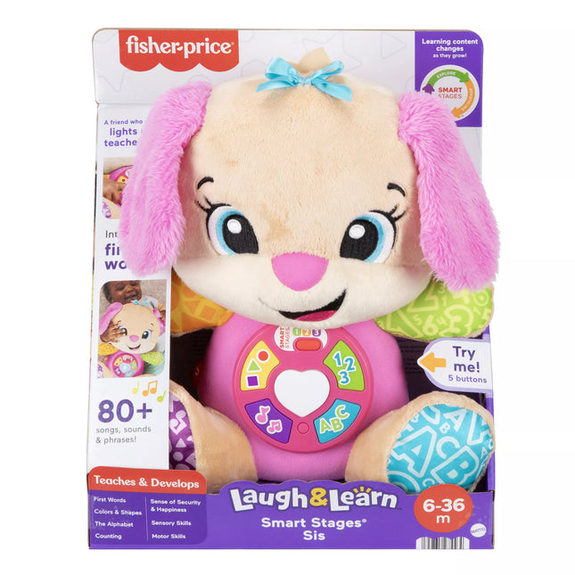 FISHER-PRICE Laugh & Learn Smart Stages Sister Puppy - Lithuanian Version (JFD32)