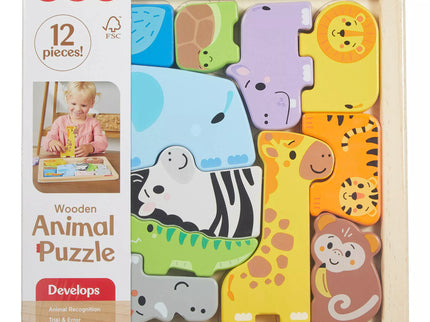 FISHER-PRICE medinė dėlionė – Gyvūnėliai (JFG10)